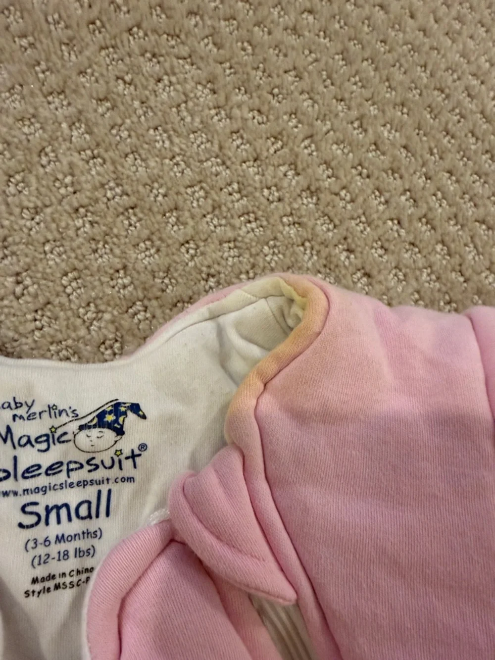 Magic Sleepsuit Baby Sleep Sack in Pink – Cozy Quilted Wearable Blanket